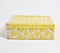 Handwoven Recycled Cotton White & Yellow Box