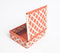 Handwoven Recycled Cotton Beige & Orange Box