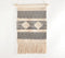 Handwoven Cotton Geometric Fringed Wall Hanging