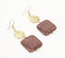 Hazel Resin Square Drop Earrings