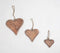 Hanging Hearts Wooden Decoratives (Set of 3)