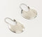 Hinged Silver Toned Brass Earrings