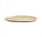 Honeycomb Textured Gold-Toned Aluminium Oval Plate