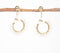 Hooped-Pearls Dangle Earrings