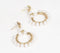 Hooped-Pearls Dangle Earrings