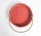 Handwoven Red Basket with Handle