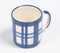 Indigo Plaid Ceramic Coffee Mug