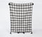 Handwoven Woolen Monochrome Tasseled Gingham Checks Throw
