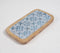 Indigo Meena print Light burnt Wooden Tray