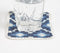 Indigo Block Printed Cotton Coasters with Lace Trims (set of 6)