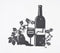 Iron Jack Wine and Grapes wall decor
