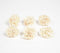 Ivory Carnations eco-friendly shola wood flowers (set of 6)