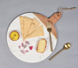 Inlaid Marble & Wood charcuterie board
