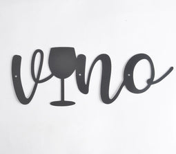 Iron 'Vino' Wall Decor