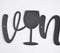Iron 'Vino' Wall Decor