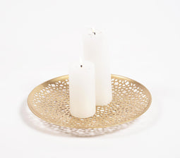 Latticed Iron Decorative Tray