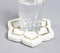 Inlaid Mughal Floral Motif Marble Coasters (set of 4)