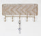 Jute Chevron Macrame & Gold-Toned Wall-Mount Hook