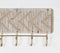 Jute Chevron Macrame & Gold-Toned Wall-Mount Hook