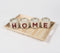 Jute Coiled 'HOME' 4 Wax Candles with Pinewood Tray