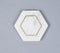 Inlaid Marble Hexagon Coasters (set of 4)