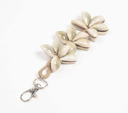 Jute & Shells Tassel Keychain