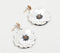 Ivory Sequinned Floral Earrings