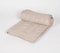 Knitted Taupe Cotton Throw