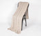 Knitted Taupe Cotton Throw