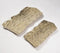 Lacquered Aluminium Bark-Shaped Decor Dishes (set of 2)