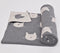 Knitted Cat Pattern Throw