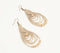 Jute & Wooden Bead Dangle Earrings