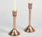 Lacquered Aluminium Copper-Toned Candle Holders (Set of 2)