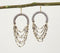 Layered Monochrome Glass Beads Dangle Earrings