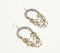 Layered Monochrome Glass Beads Dangle Earrings
