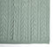 Knitted Sage Green Cotton Throw