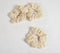 Luster Striped Ivory Scrunchie hair ties set of 3