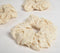Luster Striped Ivory Scrunchie hair ties set of 3