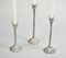 Lacquered Aluminium Vintage Candle Holders (Set of 3)