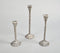 Lacquered Aluminium Vintage Candle Holders (Set of 3)