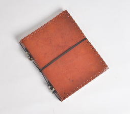 Leather Diary with Metal Charms