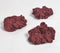 Luster Striped Maroon Scrunchie hair ties set of 3