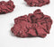 Luster Striped Maroon Scrunchie hair ties set of 3