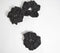 Luster Striped Noir Scrunchie hair ties set of 3