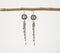 Lilac Beaded Links Metallic Dangler Earrings