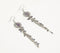 Lilac Beaded Links Metallic Dangler Earrings