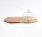 Marble & Wood Capsule-Shaped Cake Platter With Glass Dome