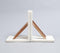 Marble & Wood Minimal Bookends (Set of 2)