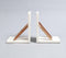 Marble & Wood Minimal Bookends (Set of 2)