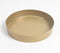 Matte Metallic Golden-Toned Round Tray